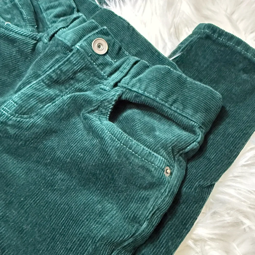 The Children's Place Dark Green Corduroy Kids Pants perfect for Christmas pictur